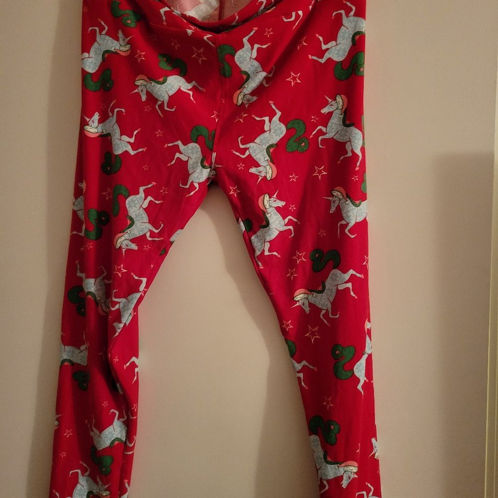 Lularoe Christmas  unicorn Legging
